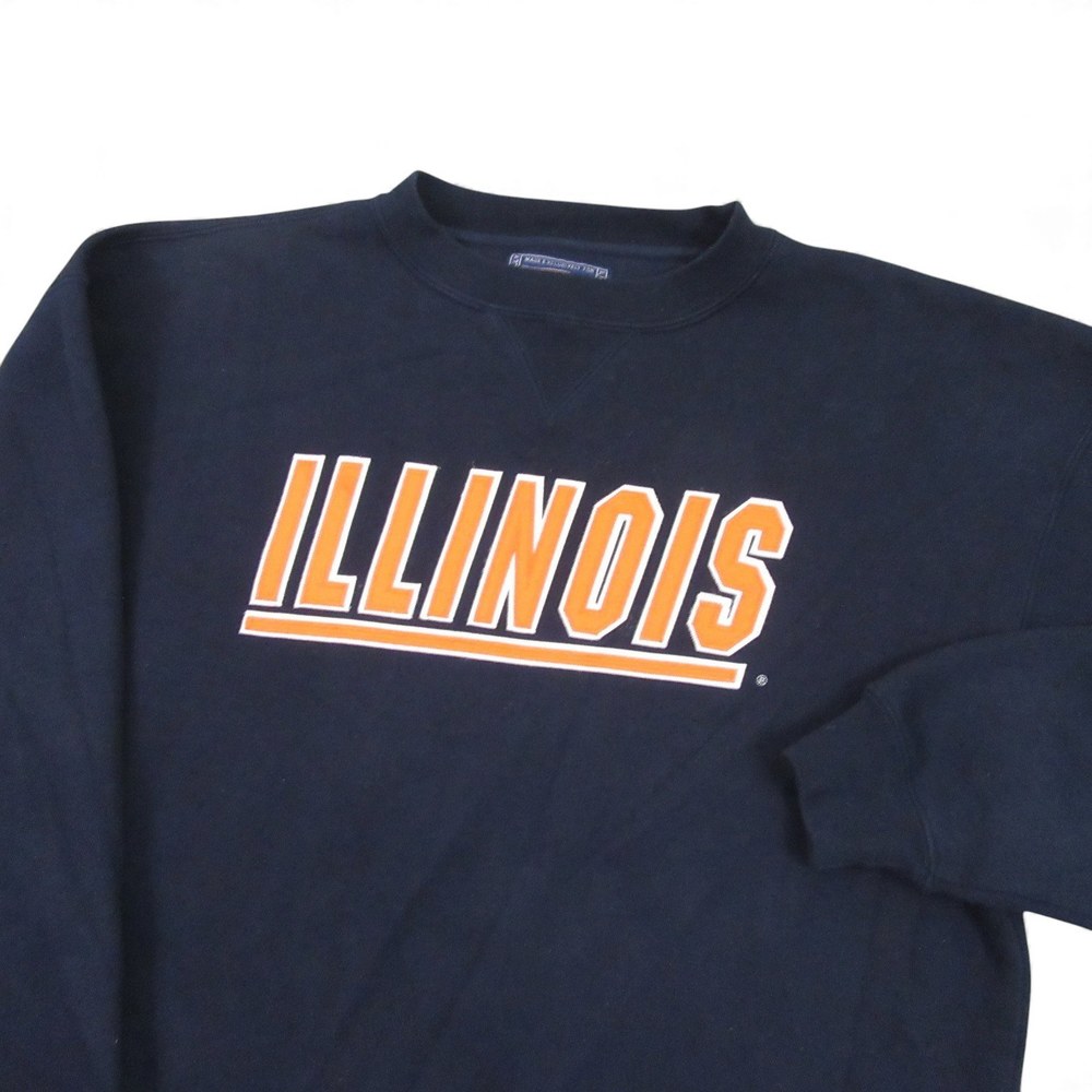 Champs Sports Mens University Illinois Sweatshirt Pullover L Regular Graphic